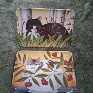 Vintage Italian Cat Tray